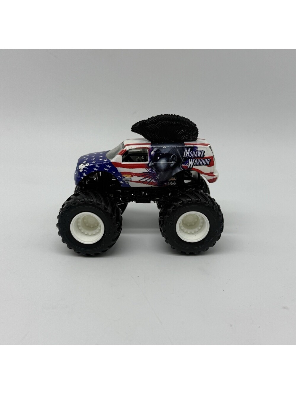 2017 Hot Wheels Monster Jam Stars And Stripes Mohawk Warrior Toy Truck EUC